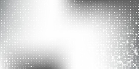 Modern dot silver foil background with metal mirror texture. Chrome gradient surface abstract simple