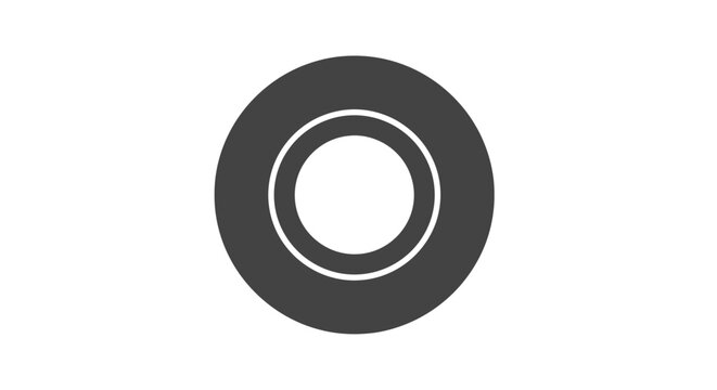 Black Rubber Gasket or Seal Ring.