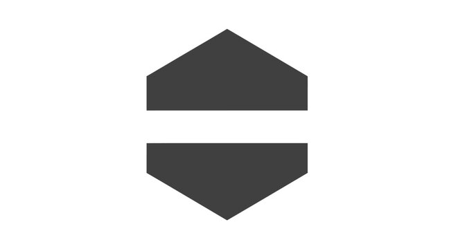 Minimalist Equal Sign Symbol Design Element.