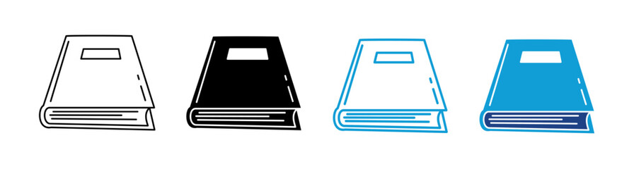 Book Multi Style Icon Set
