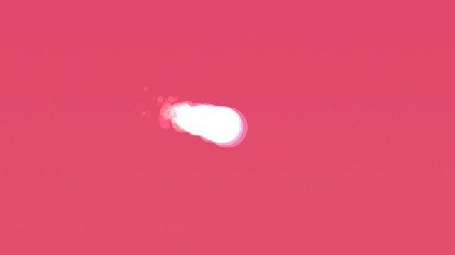 White Splash on Red Background Animation.