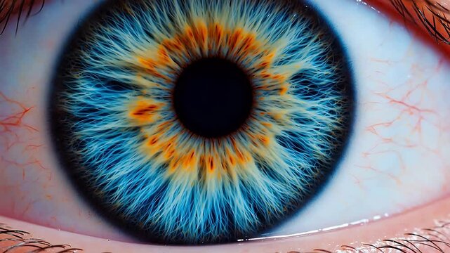 Closeup of a human eye