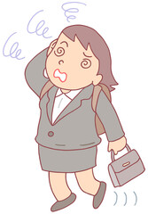 疾患・疾病のイラスト - めまい・立ちくらみ・メニエール病