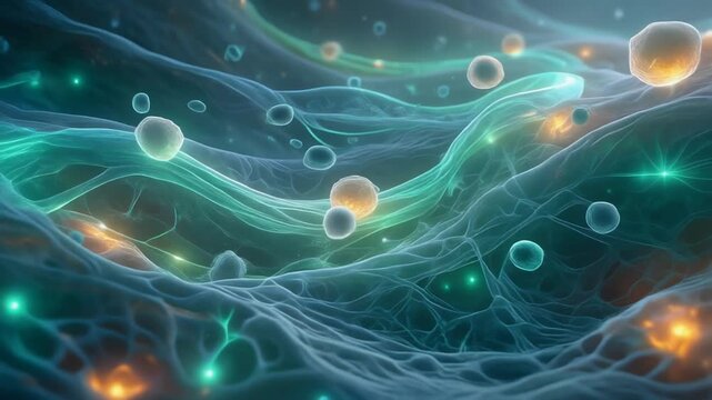 CHEMOKINE signaling molecules interacting with cellular structures in a complex network