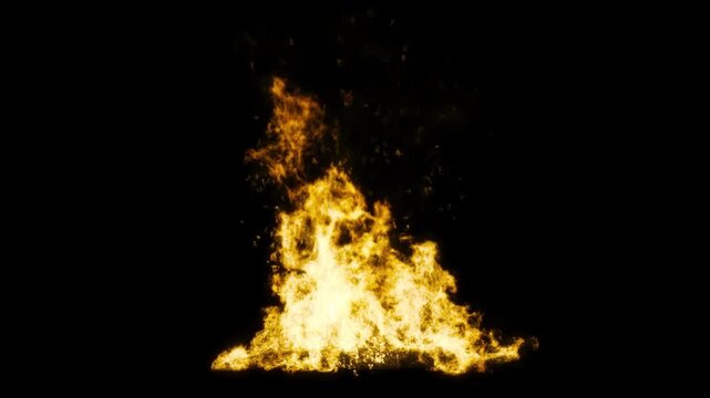 Explosion Fire Blast Hit Overlay VFX &ndash; Cinematic Impact Flame Element