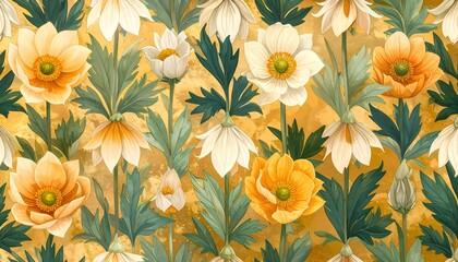 Climbing Meadow Flowers Seamless Pattern Blush Yellow Colors v20260228050828