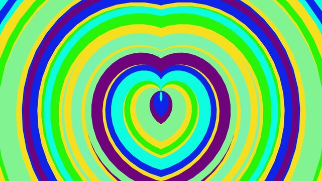 rainbow heart pattern background