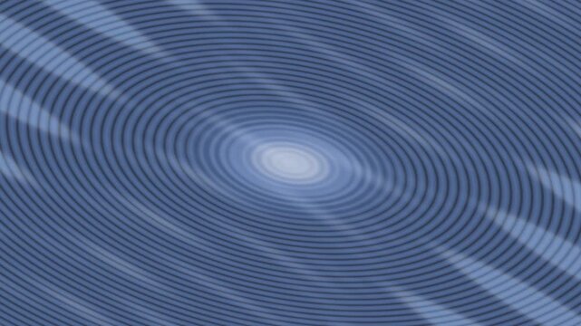 Abstract Blue Swirling Circles and Dots Pattern Background.