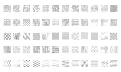 Landscape Architecture CAD Hatch Pattern Set Grass Water Stone Wall Texture Elements Collection © dezinramran10