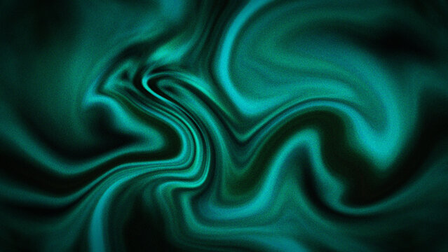 Vibrant teal and emerald green fluid marble texture with grainy noise effect for modern abstract artistic web backgrounds