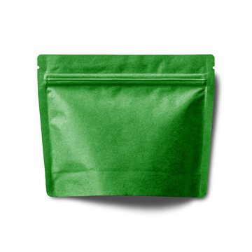 Brown kraft paper pouch featuring. empty kraft paper pouch with zip lock, isolated product mockup. colorful paper.