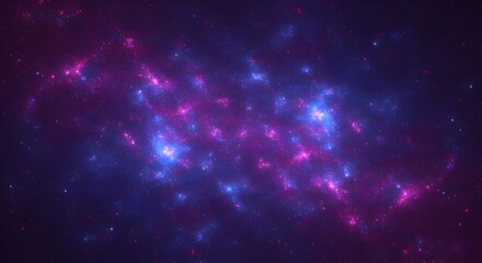 Obraz premium Vibrant cosmic scene with stars and galaxies in deep space