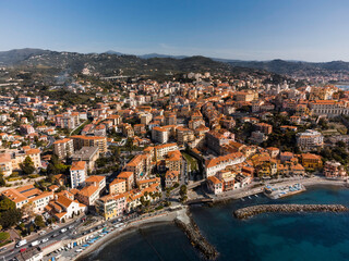 Fototapeta premium Colorful Rooftops and Harbor of Porto Maurizio