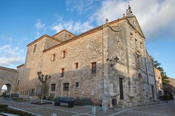 Obraz premium Lerma collegiate church of san pedro facade