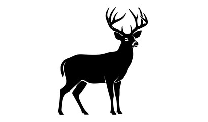 deer silhouette vector © MdShakib