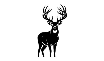 deer silhouette vector © MdShakib