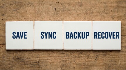 Data Backup Sync Restore Concepts on Tiles