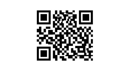 Fototapeta premium Black and white QR code for digital information and quick access.