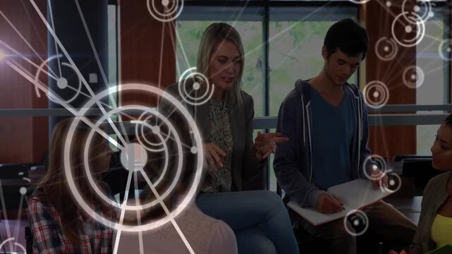 On tap editor adding translucent ring with spokes to circle to match rings keeping students visible