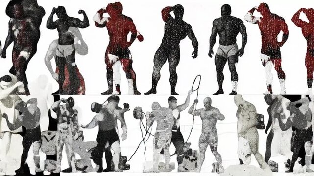Mixed Martial Arts Fighter Training Montage.