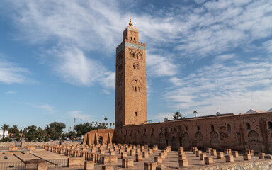 View of Koutoubia Mosque Landmark in Marrakesh