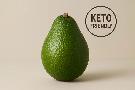 Fresh, vibrant green avocado, a nutrient-dense superfood perfect for a healthy diet, captured beautifully for adobe pics