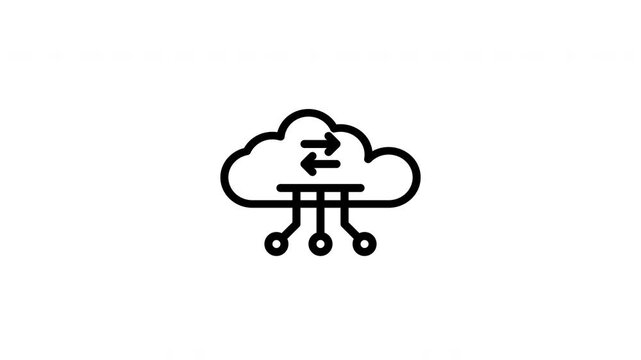 data flow animated icon