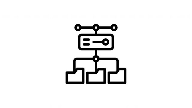 distributed system animated icon