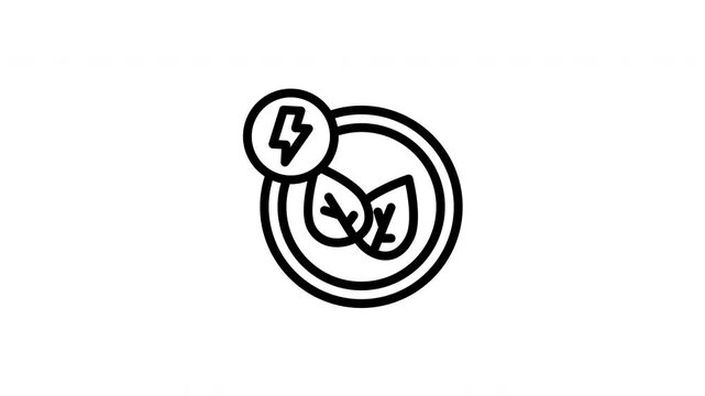 eco leaf animated icon