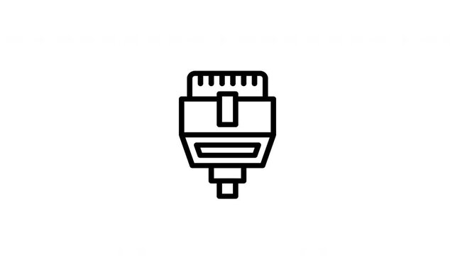 ethernet cable animated icon