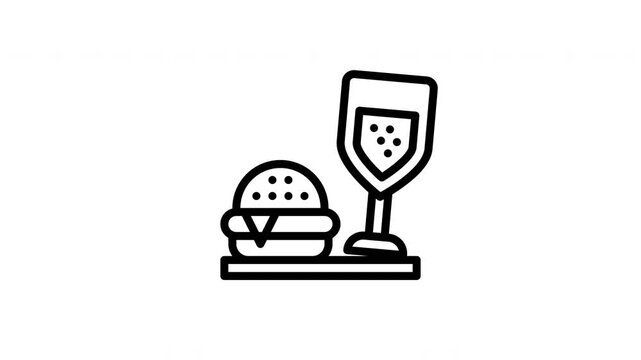 food and drink animated icon