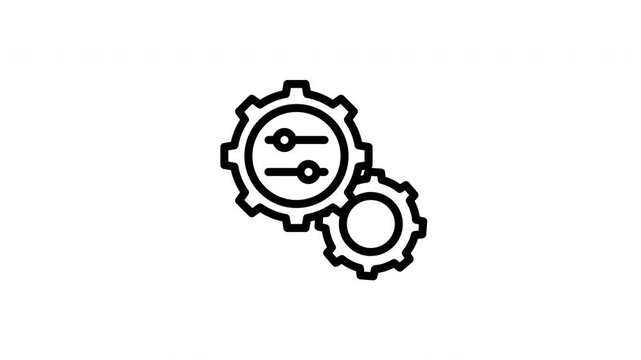 gear animated icon