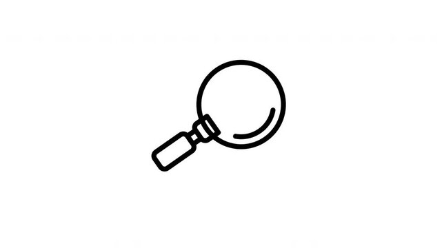 magnifying glass animated icon