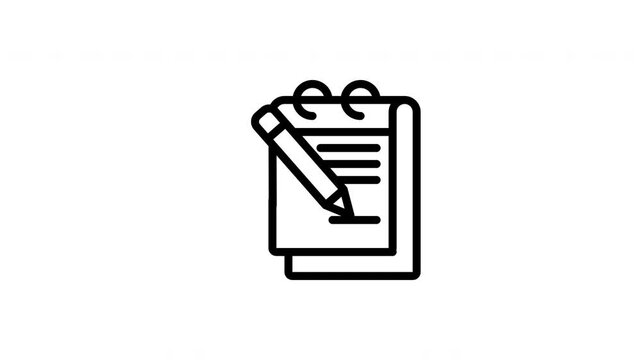 notepad animated icon