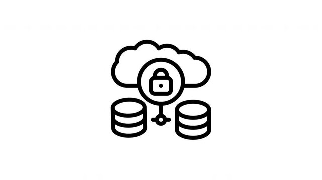 private cloud animated icon