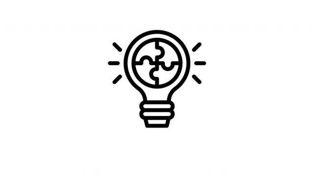 puzzle animated icon
