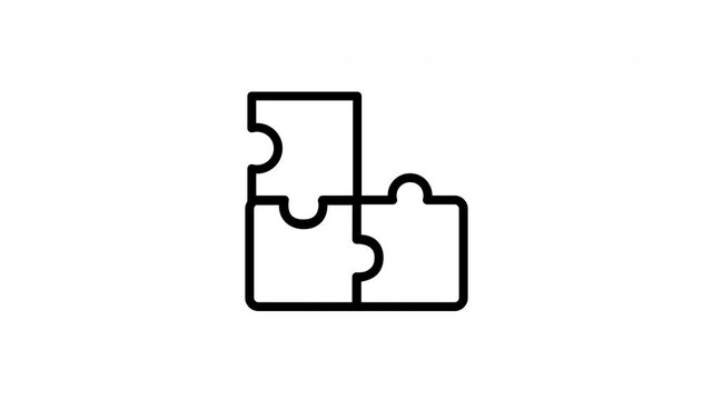 puzzle animated icon
