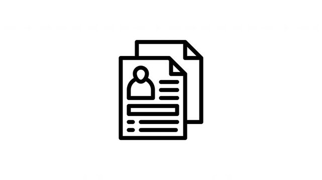 resume animated icon