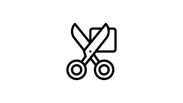 scissors animated icon