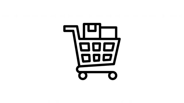 shopping cart animated icon