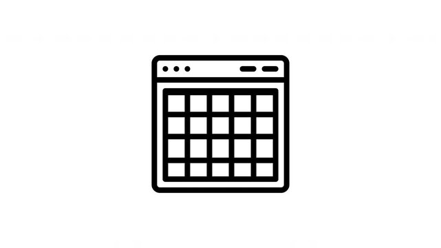 spreadsheet animated icon