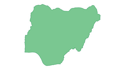 Nigeria outline green