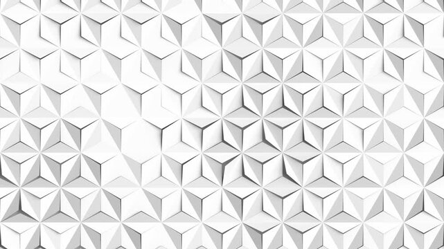 Parametric Geometric Tile Rotation Light 3D Animation