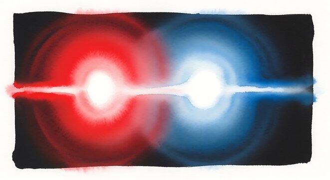 prism light refraction through glass block creating rainbow spectrum effect