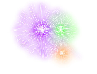 colorful fireworks explosion