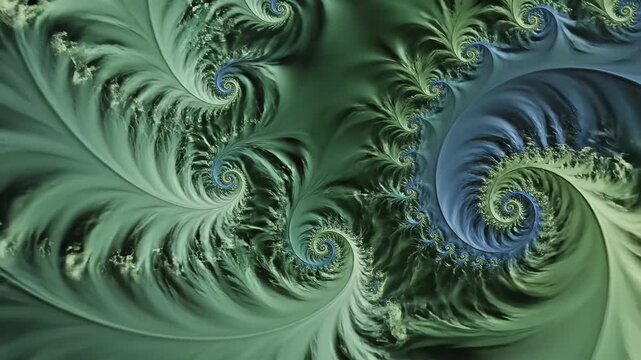Abstract fractal pattern with spirals
