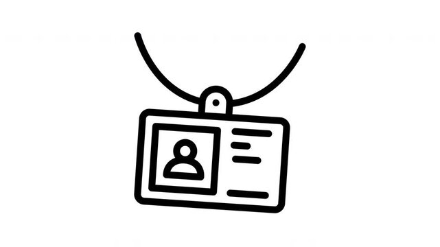 id card animated icon
