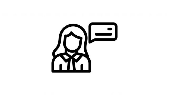 interview animated icon