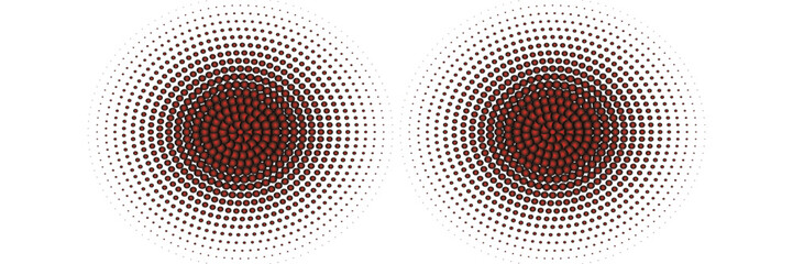 Halftone background. Comic background. Vector retro dotted template for labels. Red and Yellow geometric gradient for pop art designs.