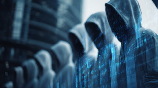 Hackers are planning to hack and attack Zeroday networks and cyber security systems in Smart digital city with Data center on cloud cyber security and Blue Binary Data Software Programming Code